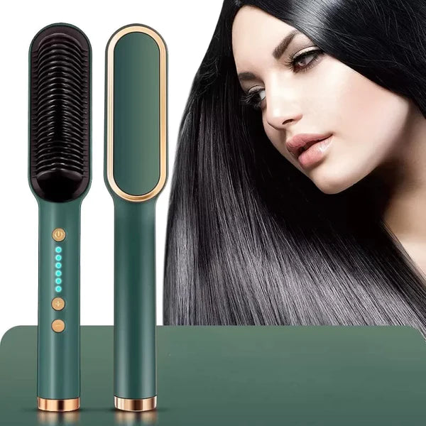 Electric Hair Brush Straightener Hair Comb Straightener